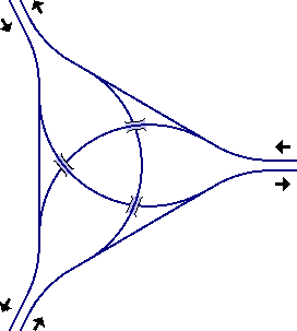 dreistrahliger Wirbelknoten